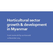 Horticultural sector growth & development in Myanmar